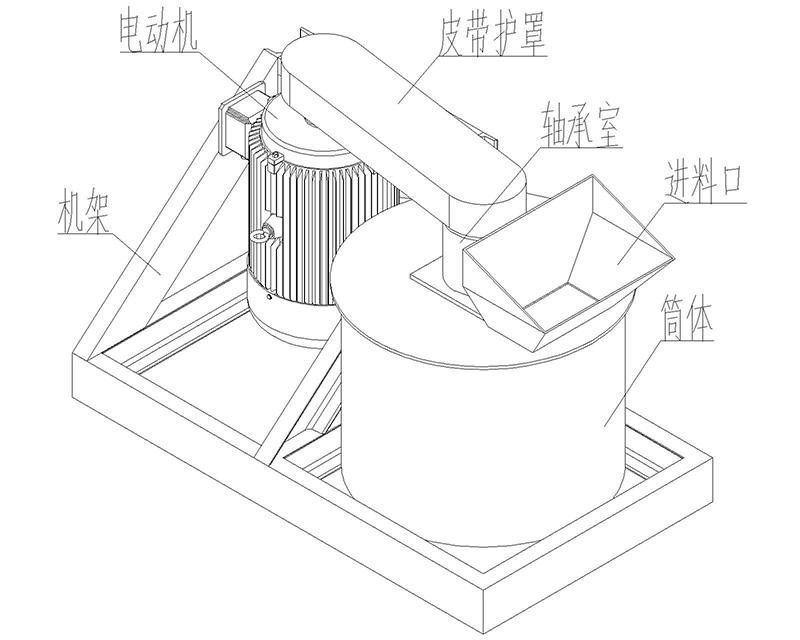 立式粉碎机结构图