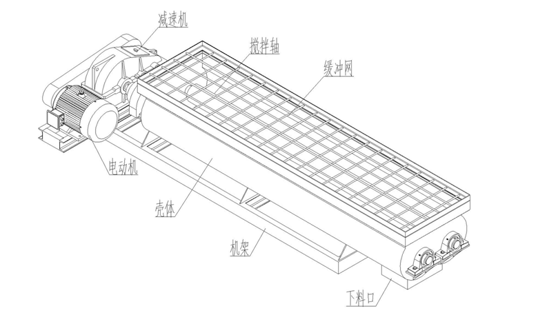 双轴搅拌机结构图